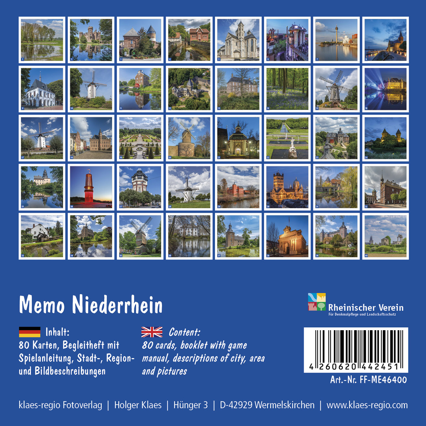 Rückseitencover FindeFuxx Memo Niederrhein