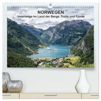 Norwegen - Unterwegs im Land der Berge, Trolle und Fjorde (hochwertiger Premium Wandkalender 2025 DIN A2 quer), Kunstdruck in Hochglanz