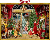 Wand-Adventskalender – Nostalgischer Weihnachtsladen