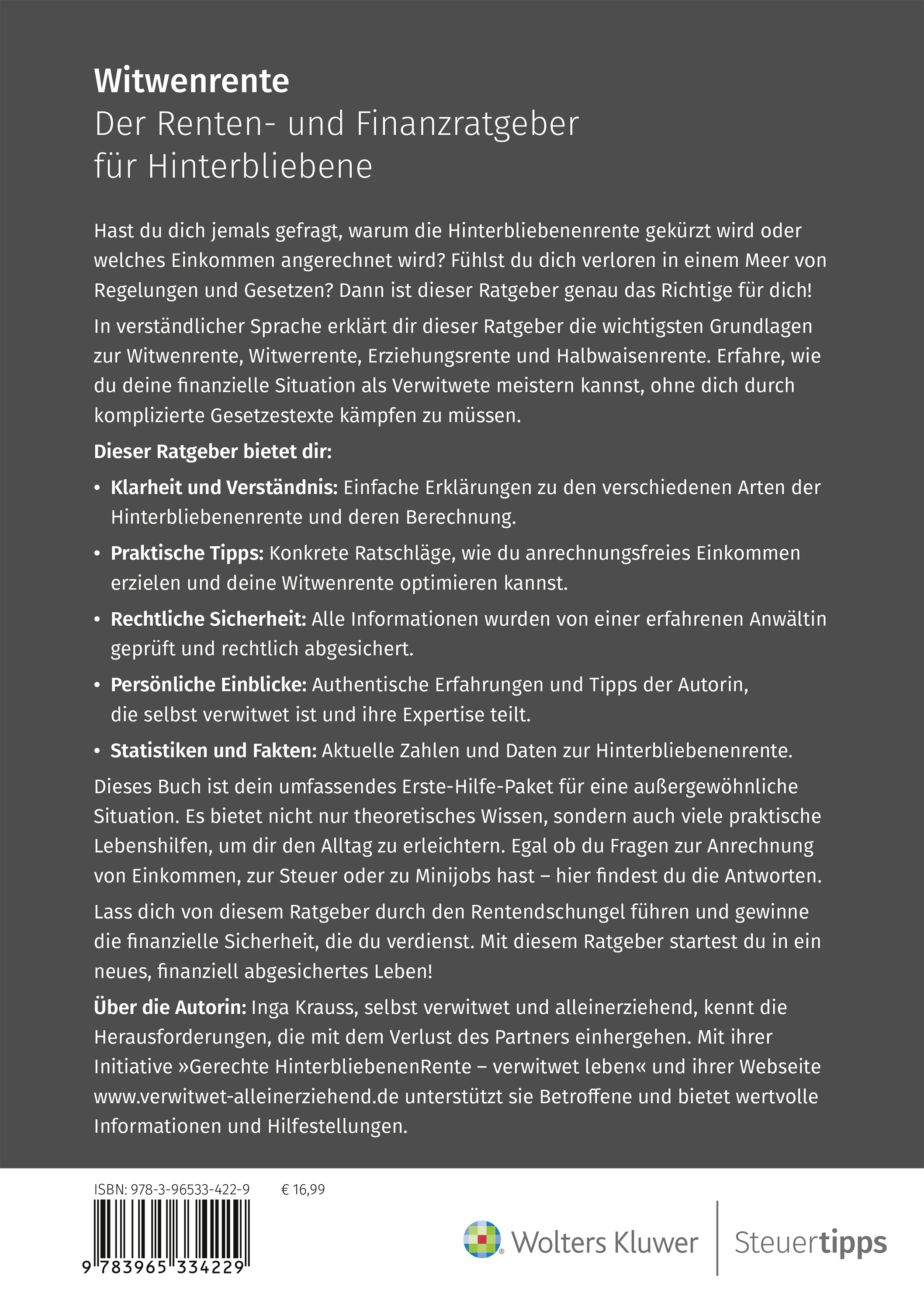Rückseitencover Witwenrente
