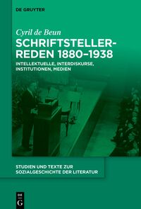 Schriftstellerreden 1880–1938