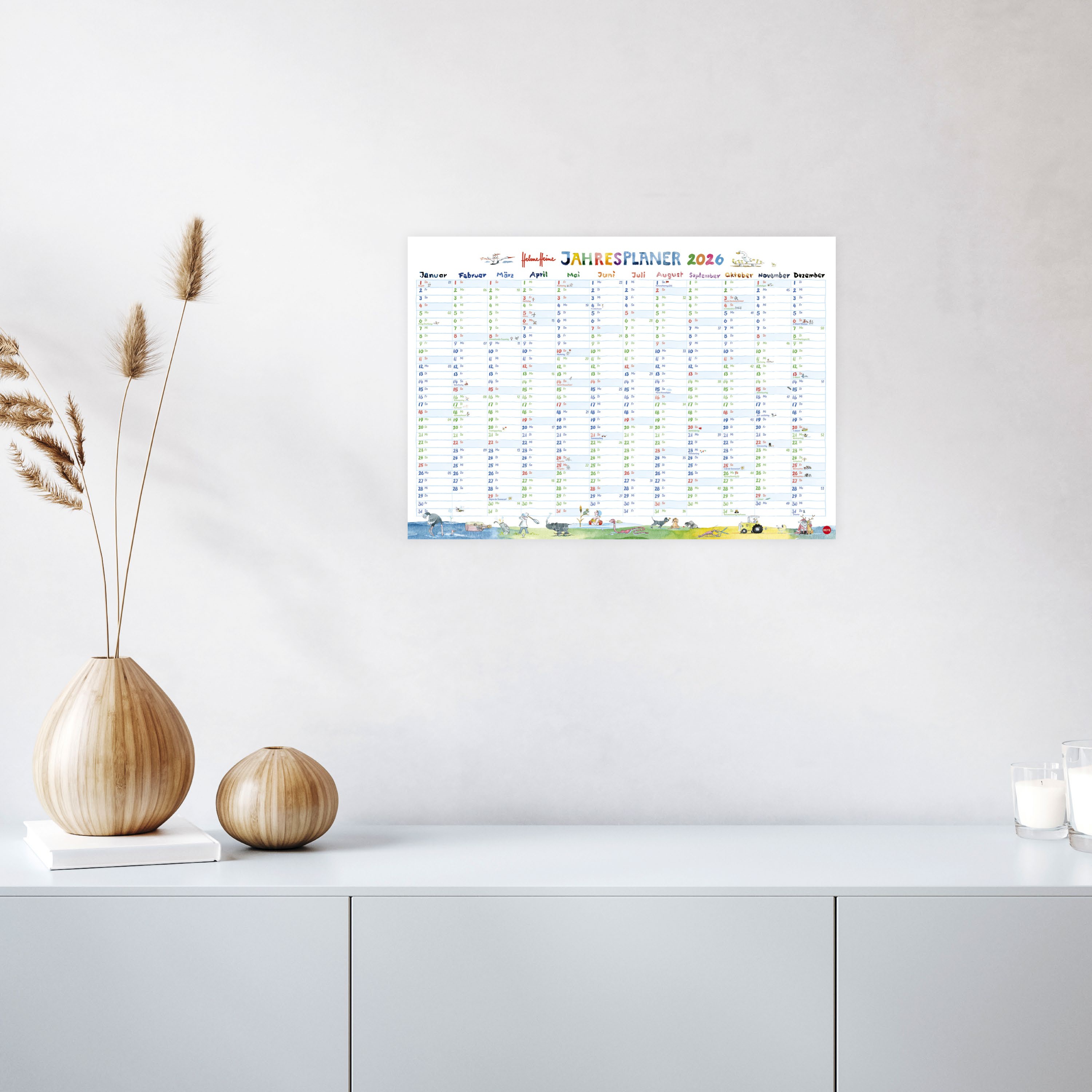Helme Heine: Tafelkalender A3 2026