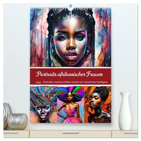 Portraits afrikanischer Frauen (hochwertiger Premium Wandkalender 2026 DIN A2 hoch), Kunstdruck in Hochglanz
