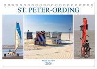 ST. PETER ORDING Strand und Meer (Tischkalender 2026 DIN A5 quer), CALVENDO Monatskalender