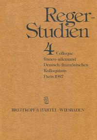 Reger Studien / Reger-Studien 4