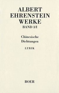 Werke III: Chinesische Dichtungen