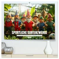 Sportliche Gartenzwerge (hochwertiger Premium Wandkalender 2026 DIN A2 quer), Kunstdruck in Hochglanz