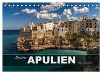 Italien - Apulien (Tischkalender 2025 DIN A5 quer), CALVENDO Monatskalender