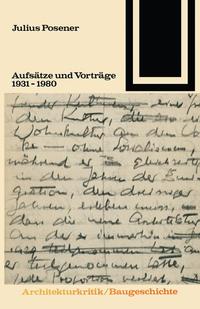Aufsätze und Vorträge 1931 – 1980