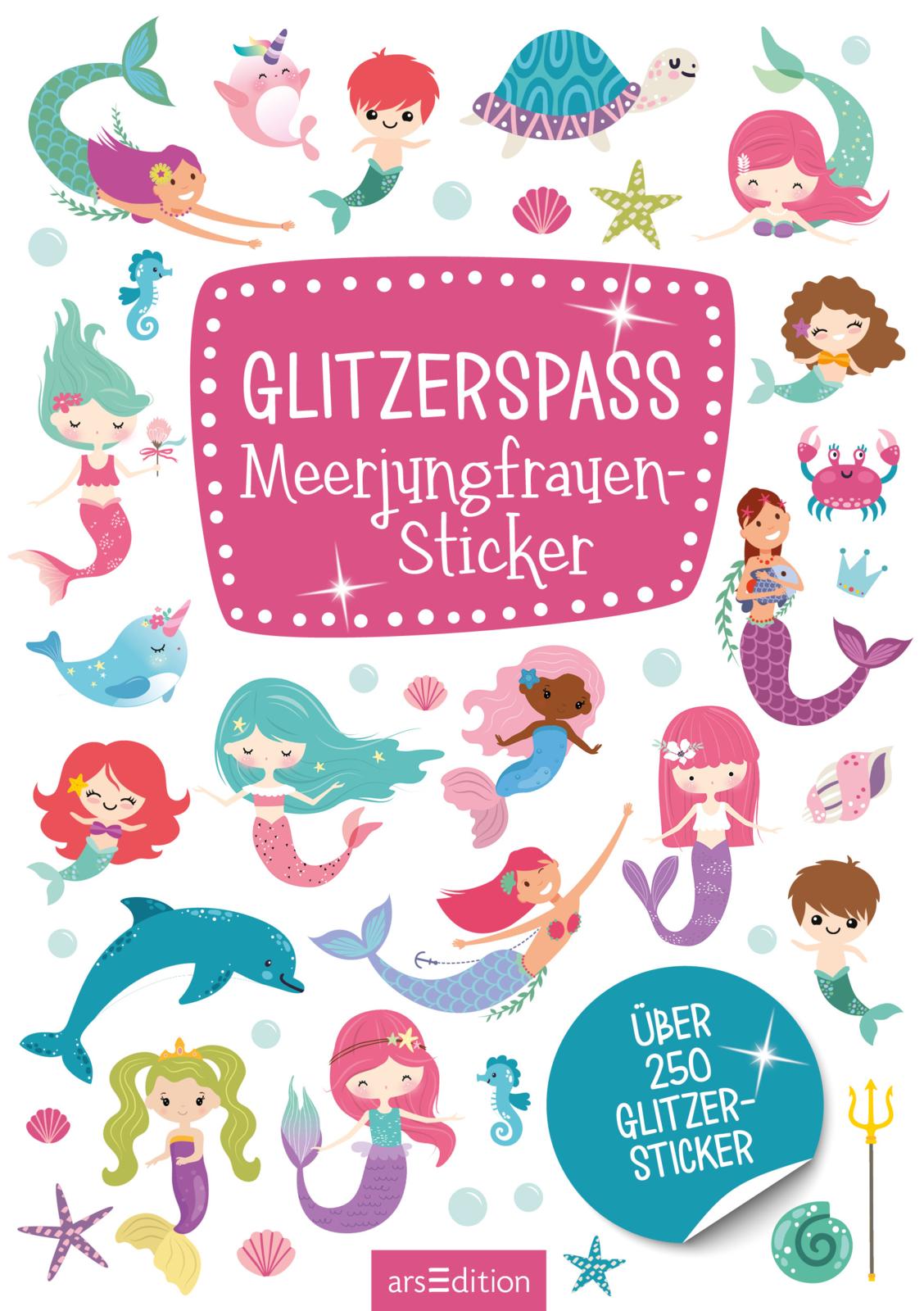 Glitzerspaß – Meerjungfrauen-Sticker