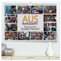 Ausrangiert Besuch auf dem Schrottplatz (hochwertiger Premium Wandkalender 2025 DIN A2 quer), Kunstdruck in Hochglanz