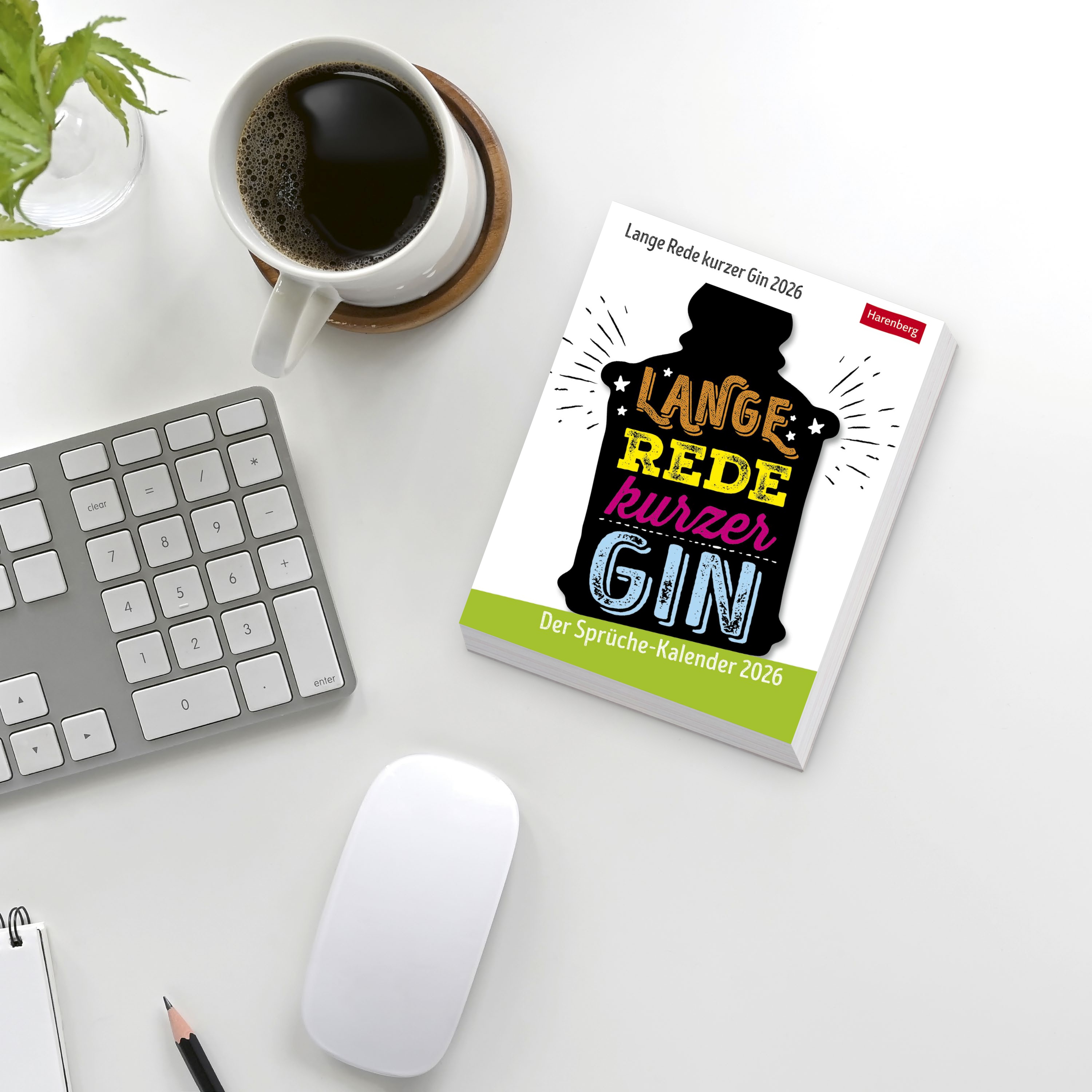 Lange Rede kurzer Gin Tagesabreißkalender 2026 - Der Sprüche-Kalender