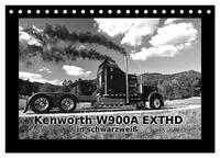 Vorderes Coverbild Kenworth W900A EXTHD - in schwarzweiß (Tischkalender 2025 DIN A5 quer), CALVENDO Monatskalender