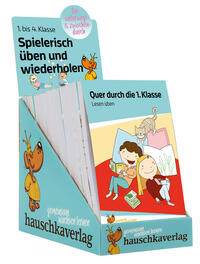 Leeres Thekendisplay „Spielerisch üben und wiederholen“