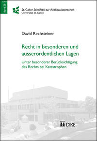 Vorderes Coverbild Recht in besonderen und ausserordentlichen Lagen