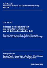 Vorderes Coverbild Prozesse des Entstehens und des Verlustes von Vertrauen aus attributionstheoretischer Sicht