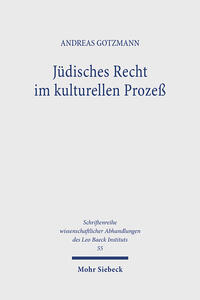 Vorderes Coverbild Jüdisches Recht im kulturellen Prozeß