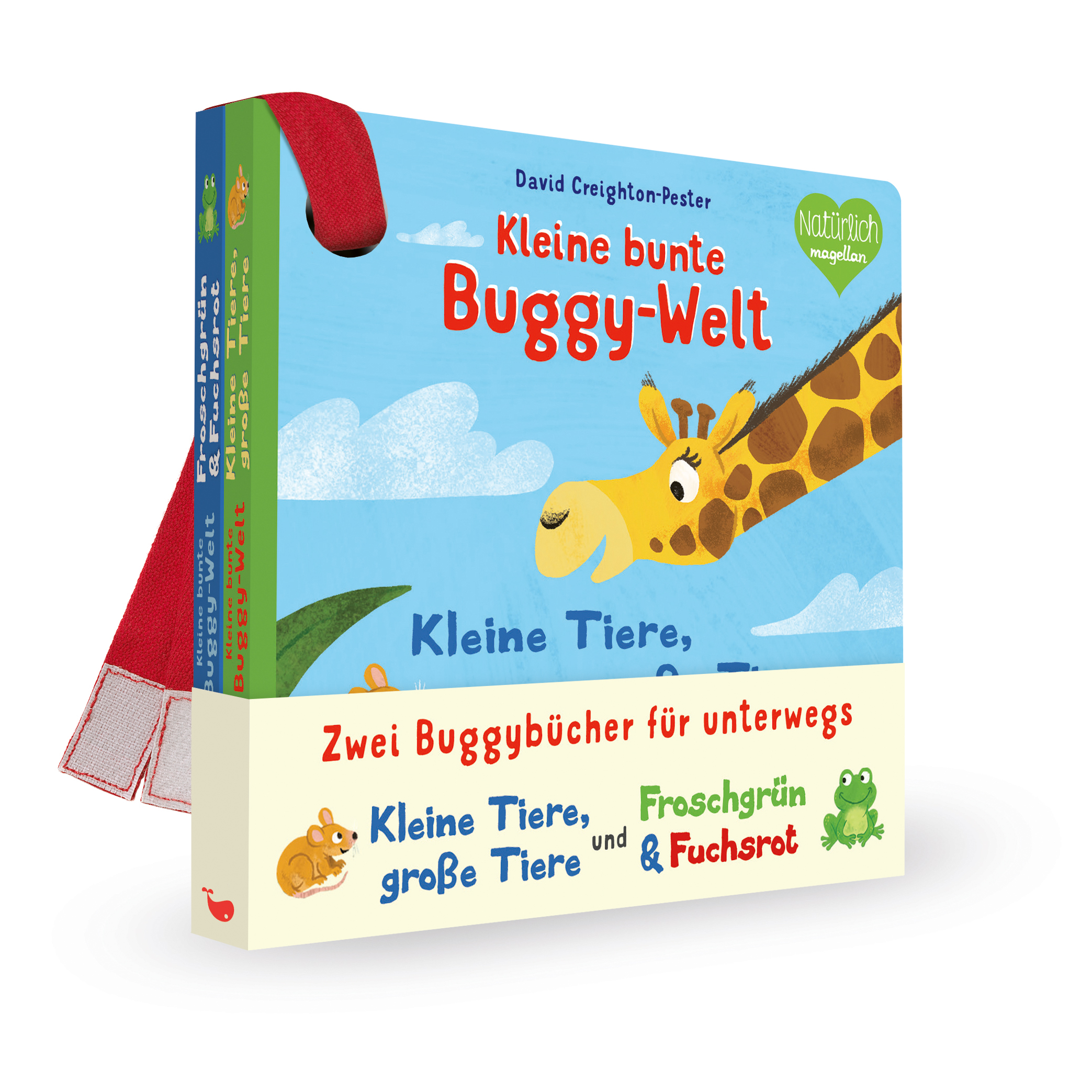 Kleine bunte Buggy-Welt - Kleine Tiere, Große Tiere & Froschgrün & Fuchsrot