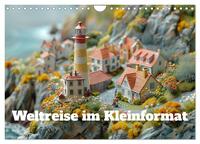 Weltreise im Kleinforma (Wandkalender 2025 DIN A4 quer), CALVENDO Monatskalender