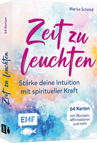 Vorderes Coverbild Kartenbox: Zeit zu leuchten – Stärke deine Intuition mit spiritueller Kraft