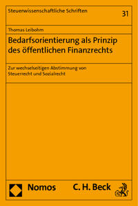Bedarfsorientierung als Prinzip des öffentlichen Finanzrechts