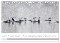 Der Kormoran - Ein intelligenter Fischjäger (Wandkalender 2025 DIN A4 quer), CALVENDO Monatskalender