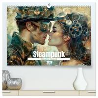 Steampunk - Blütezeit der Mechanik (hochwertiger Premium Wandkalender 2026 DIN A2 quer), Kunstdruck in Hochglanz