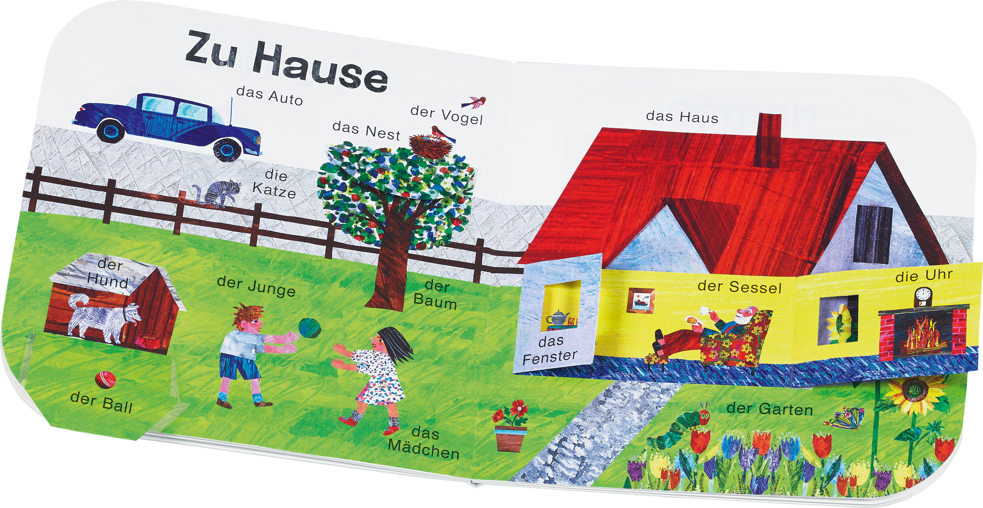 Beispielinhalt (Bild) Die kleine Raupe Nimmersatt - Meine ersten 100 Wörter