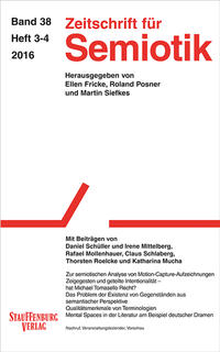 Vorderes Coverbild Zeitschrift für Semiotik / Mit Beiträgen von Daniel Schüller und Irene Mittelberg, Rafael Mollenhauer, Claus Schlaberg, Thorsten Roelcke und Katharina Mucha