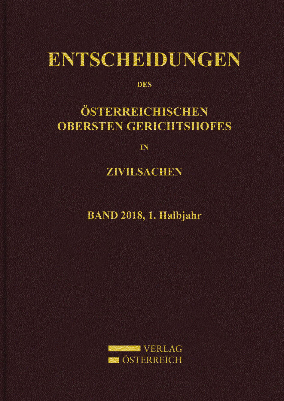 Entscheidungen des Obersten Gerichtshofes in Zivilsachen