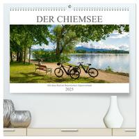Der Chiemsee - Mit dem Rad im Bayerischen Alpenvorland (hochwertiger Premium Wandkalender 2025 DIN A2 quer), Kunstdruck in Hochglanz