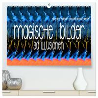 Magische Bilder - 3D Illusionen (hochwertiger Premium Wandkalender 2025 DIN A2 quer), Kunstdruck in Hochglanz