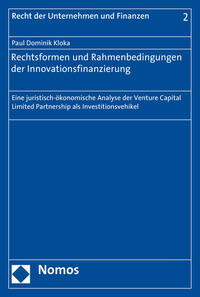 Rechtsformen und Rahmenbedingungen der Innovationsfinanzierung
