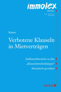 Vorderes Coverbild Verbotene Klauseln in Mietverträgen