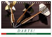 Darts. Konzentration - Sport - Spannung (Tischkalender 2026 DIN A5 quer), CALVENDO Monatskalender