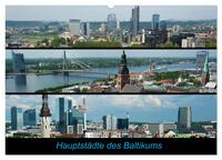 Hauptstädte des Baltikums (Wandkalender 2025 DIN A2 quer), CALVENDO Monatskalender