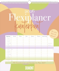 Flexiplaner kunterbunt 2026