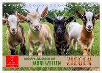 Ziegen - Bocksprung durch das Jahr (Tischkalender 2025 DIN A5 quer), CALVENDO Monatskalender