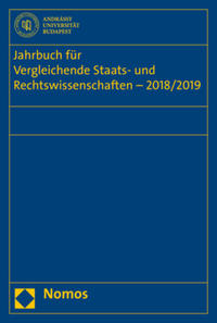 Jahrbuch für Vergleichende Staats- und Rechtswissenschaften - 2018/2019
