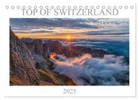 Top of Switzerland (Tischkalender 2025 DIN A5 quer), CALVENDO Monatskalender