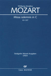 Missa solemnis in C (Klavierauszug)