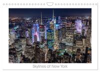 Skylines of New York (Wandkalender 2025 DIN A4 quer), CALVENDO Monatskalender