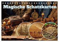 Magische Schatzkarten (Tischkalender 2026 DIN A5 quer), CALVENDO Monatskalender