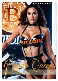 Crypto Queens: Schönheit der Digitalen Revolution (Wandkalender 2025 DIN A4 hoch), CALVENDO Monatskalender