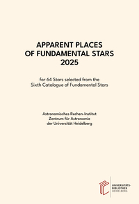 Vorderes Coverbild Apparent Places of Fundamental Stars ... / Apparent Places of Fundamental Stars 2025