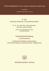 Ausländerberichterstattung in der Kommune