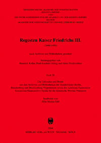Die Urkunden und Briefe aus den Archiven und Bibliotheken der Bundesländer Berlin, Brandenburg und Mecklenburg-Vorpommern sowie des Archiwum Panstwowe w Szczecinie/Staatsarchivs Stettin für die historische Provinz Pommern