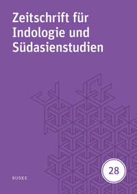 Zeitschrift für Indologie und Südasienstudien, Band 28 (2011)