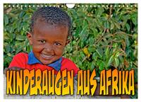 Kinderaugen aus Afrika (Wandkalender 2026 DIN A4 quer), CALVENDO Monatskalender