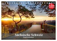 Sächsische Schweiz – Impressionen (Tischkalender 2026 DIN A5 quer), CALVENDO Monatskalender